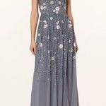 Adrianna Papell  Beaded Mesh Shirred Gown Photo 0