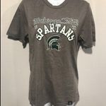Michigan State Spartans T Shirt Size Small Gray Photo 0