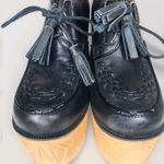 Current Mood  Steady Creepin Wooden Faux‎ Leather Platform Heels Shoes Size 8 Photo 4