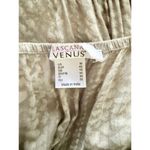 LASCANA Gray White Tie Dye Maxi Dress Carmen Neck Smocked Waist Slit Boho Sz M Size M Photo 4