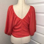 ZARA Textured Balloon Puff Sleeve Top Photo 9