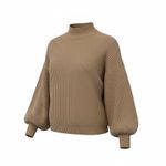 TCEC  Beige Ribbed Knitwear Photo 0