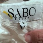 Sabo Skirt WOMENS White Eyelet Wrap Top SMALL Photo 4
