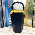 Kate Spade In Bloom 3D Bouquet Floral Top-Handle Bag Navy Multicolor GUC Photo 10