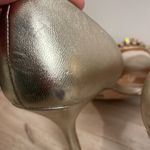 Badgley Mischka Lacie Peep Toe Metallic Heels Photo 7