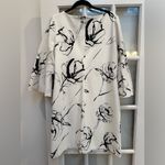 Ralph Lauren LRL Lauren Artsy Floral Print Bell-Sleeve Crepe Dress Size 14 NWT Photo 5
