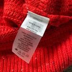 COURT & ROWE Red Mock Neck Sweater with Polka Dots Small NWT Photo 5