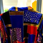 Susan Graver Velvet Long Sleeve Button Down Shirt Photo 2