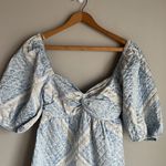 NEW En Saison Quilted Scarf Print Dress Blue Size XS Photo 6