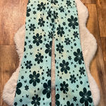 Urban Outfitters  Pants‎ Size Medium Retro Flare Bryan Flower Power Soft Green Photo 0