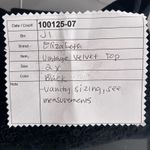 Whimsigoth Velvet Top Black 2X Photo 13