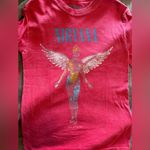 Nirvana  Soft Long Sleeve 100% Cotton Band Tee Vintage Womens Sz Small EUC Photo 5