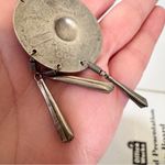 Silver Tone Concho Vintage Style Earrings Women’s Southwestern Photo 1