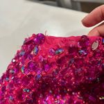 Mori Lee Hot Pink‎  tulle rhinestone Dress Photo 8