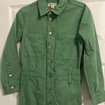 Madewell  Garment-Dyed Relaxed Coverall Jumpsuit in Pale Evergreen Size XXS NWT Photo 2