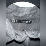 ZARA  NWT Crop Shirt Dark Grey Photo 4