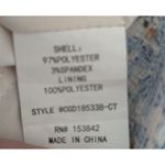 Code x Mode  Blue Floral Ruffle Sleeve Smocked Bodice Midi Dress Size L Photo 4