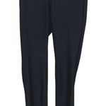 ZARA  Pullon Slim Slimming Leg Stretch Trouser Pant Flat Front Ankle Slit M Black Photo 0