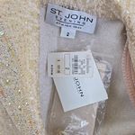 St. John Elegant Cream Blazer And Skirt Set Photo 6