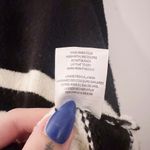 Z Supply  Alivia Striped Sweater Bell Sleeve Black and White Fuzzy Photo 4