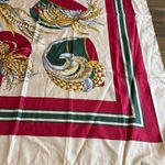 Vintage Hat Printed Scarf Italy Silk Betmar Classy Feathers Retro Gatsby Red Photo 1