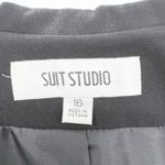 Suit Studio Plus Size 16 Classic Blazer Black Decorative Buttons Career Capsule Photo 5