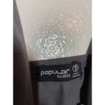 Popular Basics  Gray Crop Top Longline V-Neck Sleeveless Y2K Small Photo 1