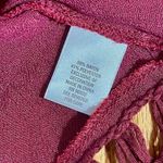 Dress Barn | Burgundy Crochet Trimmed 3/4 Length Sleeve Blouse | Medium Photo 8