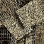 Flashback Velour Patchwork Blazer Jacket Size Small Brown Photo 13