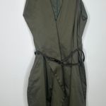 Black Halo Green Belted Sheath Dress Photo 0