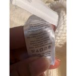 Loft  White Diamond Pattern Cable Knit Cowl Neck Sweater Size L Photo 5