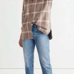 Madewell  Plaid Shirt Jacket in Brown and Cream Photo 2