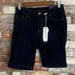 Workshop Republic Clothing  Comfort Stretch Skinny Bermuda Jean Shorts Size 4 Photo 0