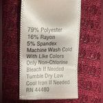 True Craft V-Neck Long Sleeve Waffle Sweater Burgundy Wine Red Women’s 1X Photo 6