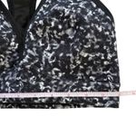 Peak Falls Apparel Women's Sports Bra Size S Black Gray Marble Print Racerback Photo 6