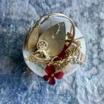 Mystery Jewelry Jar: Golden Tones Feminine Elegance Photo 4