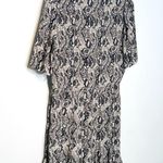 Veronica Beard Ried Python Snakeskin Brown Silk Crepe Mini Dress Size 14 NWT Photo 5