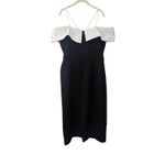Rebecca Vallance Hepburn Bow Midi Dress Black US 4 Photo 13