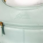Stone Mountain Green Soft Leather Adjustable Strap Zipper Closure Shoulder Bag Photo 1