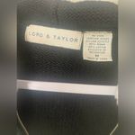 Vintage Lord & Taylor Christmas Cardigan Snow Flakes Fur Hood Beaded Zip Up M Black Size M Photo 1