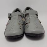 Dr Scholl Double Air Pillo Mary Jane Hook & Loop Sandal Flat Comfort Shoes 7.5W Gray Size 7.5 Photo 5