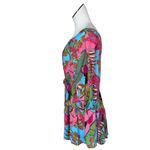 NWT RACHEL ROY FLORAL BOHEMIAN BRAIDED BELT MINI DRESS Green Photo 5