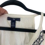 Gap Women's Size XS White Blue Boho Flowy Embroidered Top Photo 3