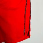 SABINA MUSAYEV Women's Luby Red Gunmetal Beading Shift Mini Dress Size Small Photo 8