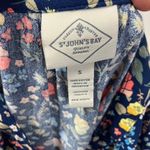 st. john's bay  Split Neck Floral Long Sleeve Rayon Blouse Women Small New Bright Photo 10