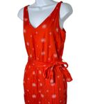 Loft  Red & White Floral Print Sleeveless Tank Jumper Women's Size 2 NEW $90 Photo 1