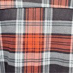 NEW White Mark Coral & Gray Plaid Lightweight Button Front Shirt Dress Small Photo 11