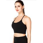 Camisole Yoga Workout Sports Bra Black S Photo 3