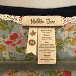 Matilda Jane Cardigan Navy Secret Greeting Cardi Sz M EUC Floral Lining V Neck Photo 4