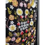 Anthropologie‎ Samant Chauhan Floral Embroidered Tiered Maxi Dress Women's 0 (S) Black Photo 10